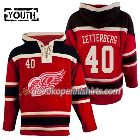 Detroit Red Wings Henrik Zetterberg 40 Rood Hoodie Sawyer - Kinderen
